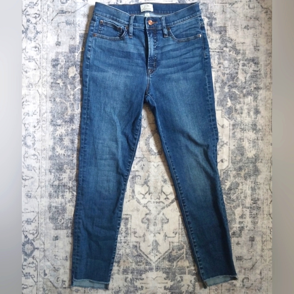 J. Crew High Rise Toothpick Jeans, Size 27